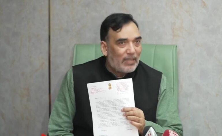आप मंत्री गोपाल राय ने केंद्र सरकार से लगाई गुहार,कहा-प्रदूषण के मुद्दे पर केंद्र सरकार की तरफ से अपनाया जा रहा है ढीला रवैया