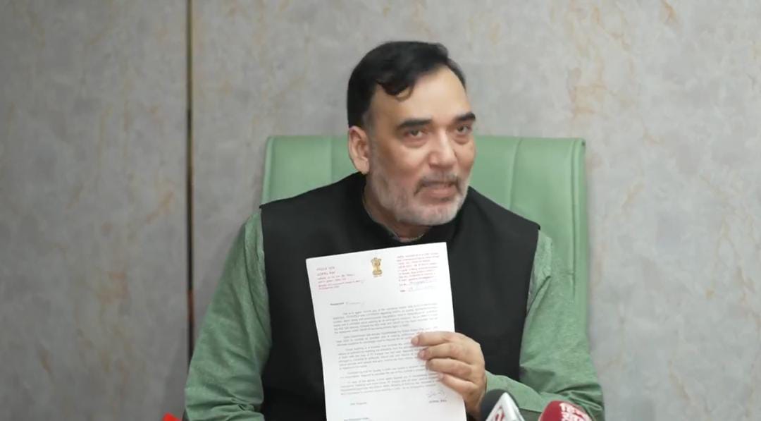 आप मंत्री गोपाल राय ने केंद्र सरकार से लगाई गुहार,कहा-प्रदूषण के मुद्दे पर केंद्र सरकार की तरफ से अपनाया जा रहा है ढीला रवैया