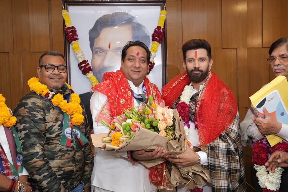 दिल्ली चुनाव के लिए चिराग पासवान ने कसी कमर,बीजेपी ने दी देवली सीट