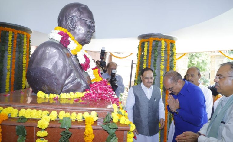 जेपी नड्डा और सीएम रेखा ने बाबा साहेब को किया याद,पूरे देश में मनाई जा रही है अंबेडकर की 134 वीं जयंती