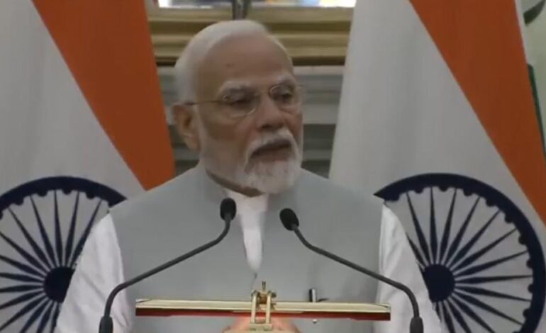 अंगोला के राष्ट्रपति के साथ पीएम  मोदी ने की संयुक्त प्रेस कॉन्फेंस
