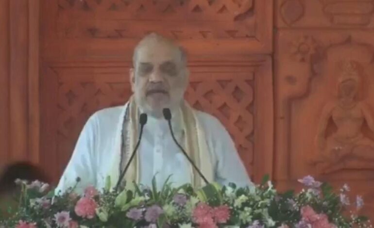 पुनौराधाम मंदिर एवं परिसर का आज हुआ भूमि पूजन,अमित शाह ने विपक्ष पर साधा निशाना