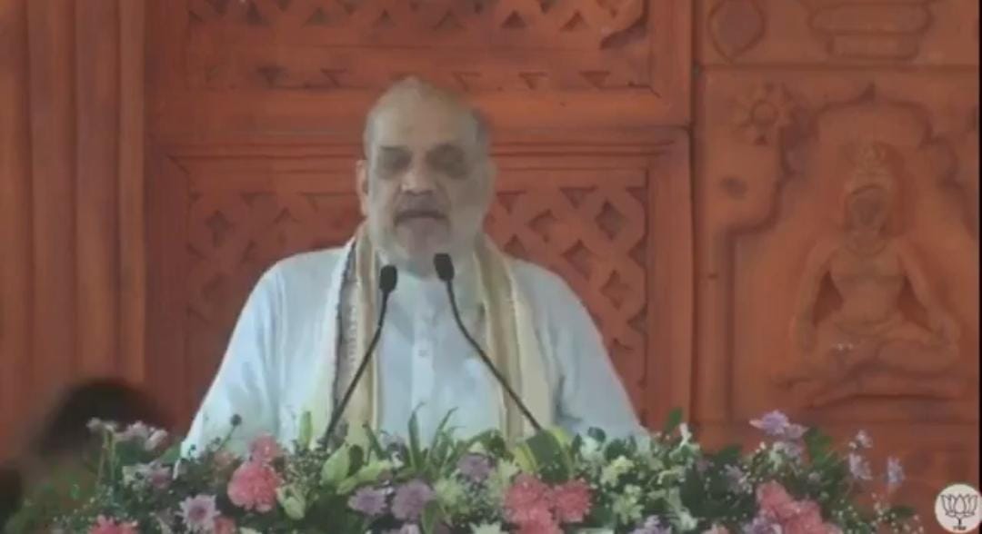 पुनौराधाम मंदिर एवं परिसर का आज हुआ भूमि पूजन,अमित शाह ने विपक्ष पर साधा निशाना