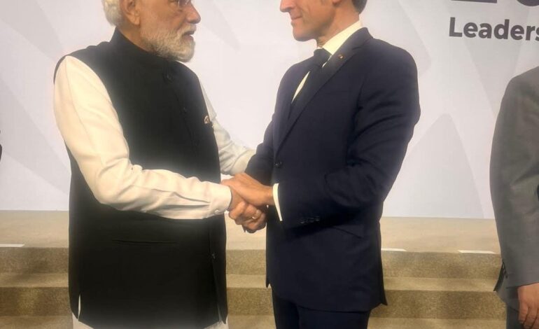 PM मोदी से मुलाकात के बाद बोले फ्रांस के राष्ट्रपति,हमारे देशों के बीच मित्रता अमर रहे!