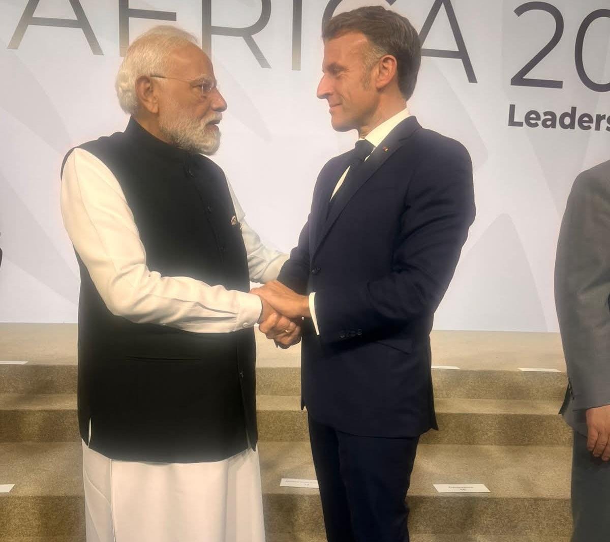 PM मोदी से मुलाकात के बाद बोले फ्रांस के राष्ट्रपति,हमारे देशों के बीच मित्रता अमर रहे!