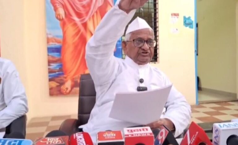 अन्ना हजारे ने भूख हड़ताल करने का किया ऐलान,सरकार से कर दी बड़ी मांग