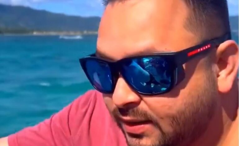 बाप नंबरी,बेटा दस नंबरी!PRADA का चश्मा पहनकर घिर गए तेजस्वी यादव