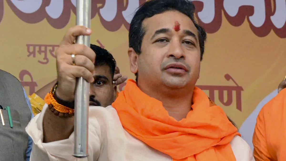 मंत्री नितेश राणे ने मदरसों पर दिया आपत्तिजनक बयान,कहा-घुसेगा भी और मारेगा भी