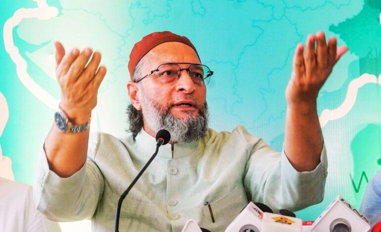 ओवैसी का बड़ा हमला,बोले-बंटवारे के लिए मुसलमान नहीं बल्कि कांग्रेस जिम्मेदार है